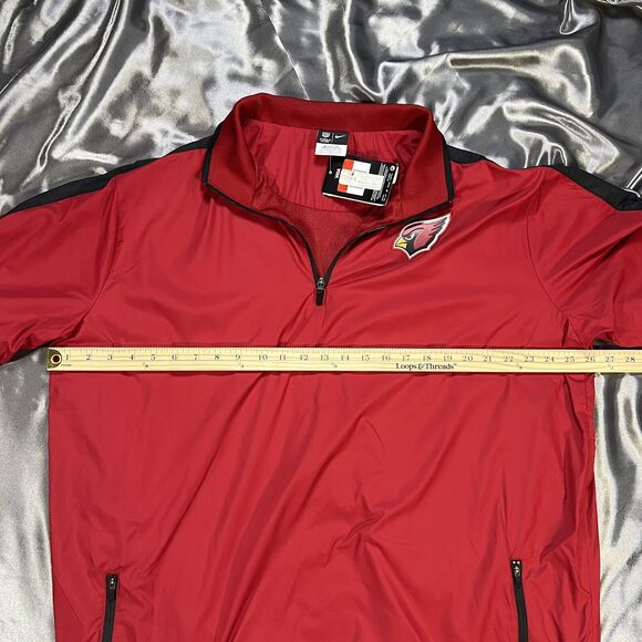 Nike On-Field Arizona Cardinals Men’s L Jacket Red Sideline 1/4 Zip Pullover NFL - Picture 7 of 12